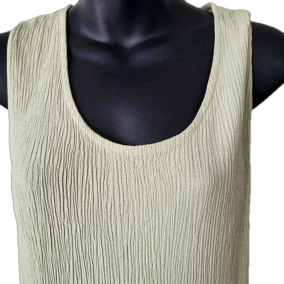 Coldwater Creek Celery Maxi Dress with scoop neckline, EUC, sz M - Picture 3 of 6